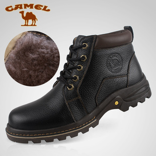  骆驼英伦时尚潮流男士雪地靴低筒潮男靴子短靴马丁靴韩版男款靴子