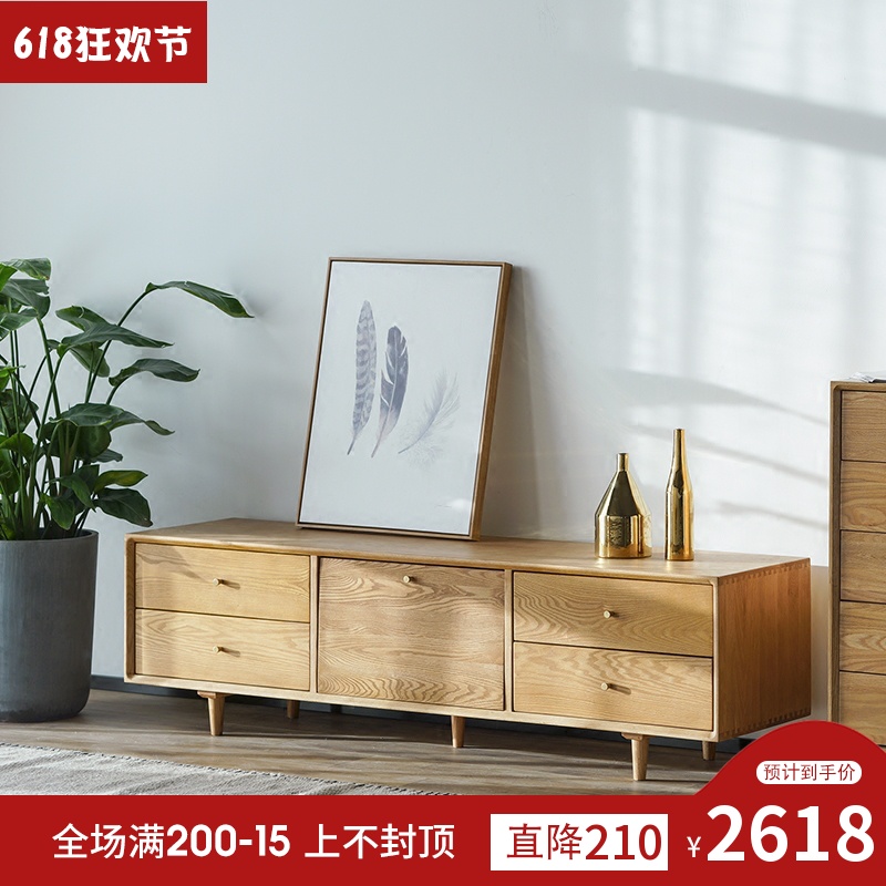 北欧实木电视柜茶几组合小户型日式原木家具客厅现代简约电视机柜在类目 住宅家具, 柜类, 电视柜中 - 来自Buy2taobao.com提供专业的淘宝代购服务