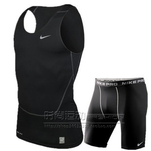 2013新款<em>耐克紧身</em>衣套装 PRO健身背心<em>短裤</em>套