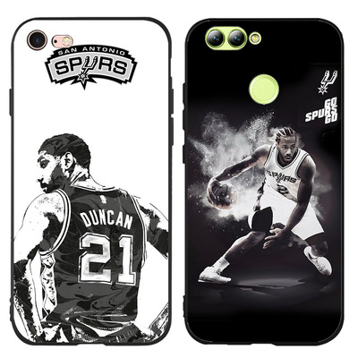 nba马刺队邓肯伦纳德 华为mate9pro mate10pro p9 p10 plus手机壳