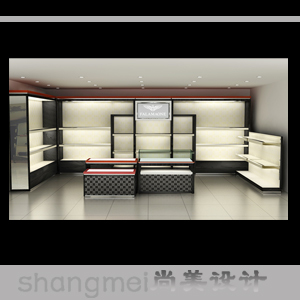 品牌箱包商场展厅设计\/专卖店\/3D效果图设计\/