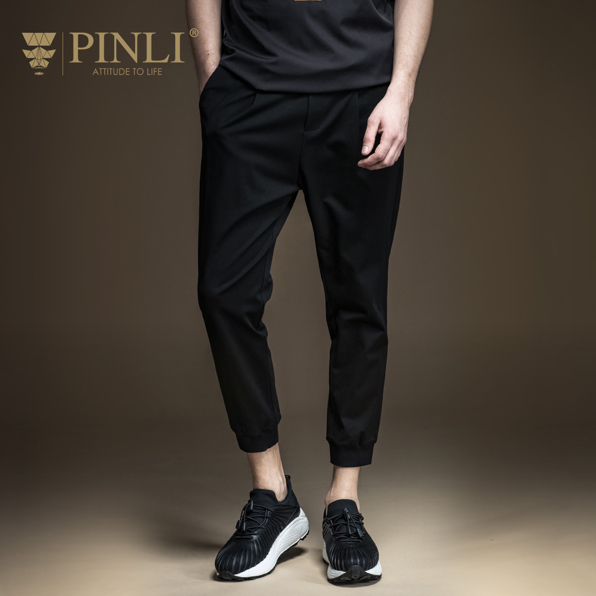 PINLI品立九分裤男修身9分裤运动休闲小脚裤束脚裤子潮B171317089在类目 男装, 休闲裤中 - 来自Buy2taobao.com提供专业的淘宝代购服务