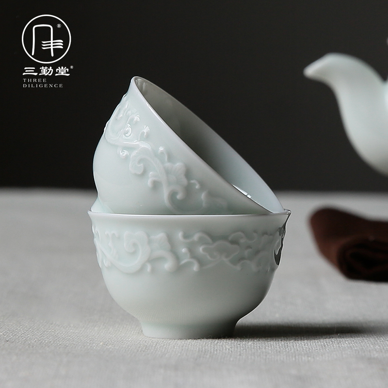 tea set suit ceramics teapot teacup Justice cup Jingdezhen Celadon a complete set Kungfu Online Tea setsin the Tableware , Tea set , Kung Fu Tea category - from Buy2taobao.com to provide professional Taobao agent buy service