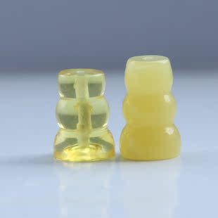  松珊琥 波罗的海天然琥珀 顶级蜜蜡金珀佛头 葫芦头DIY配件