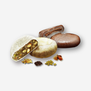  韩国进口 乐天打糕 巧克力打糕派1盒 五谷打糕派1盒 包邮