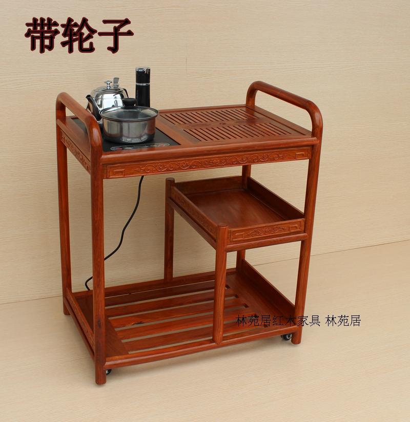 红木家具小茶车非洲花梨木茶几移动带轮茶台功夫泡茶桌实木茶水架在类目 住宅家具, 几类, 茶几中 - 来自Buy2taobao.com提供专业的淘宝代购服务