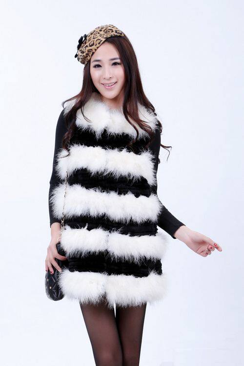 鸵鸟<em>毛马甲</em>长款多少钱,鸵鸟<em>毛马甲</em>长款网上专