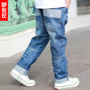  春季新款正品男孩童装男童裤子 中大儿童牛仔裤长裤 潮春秋装
