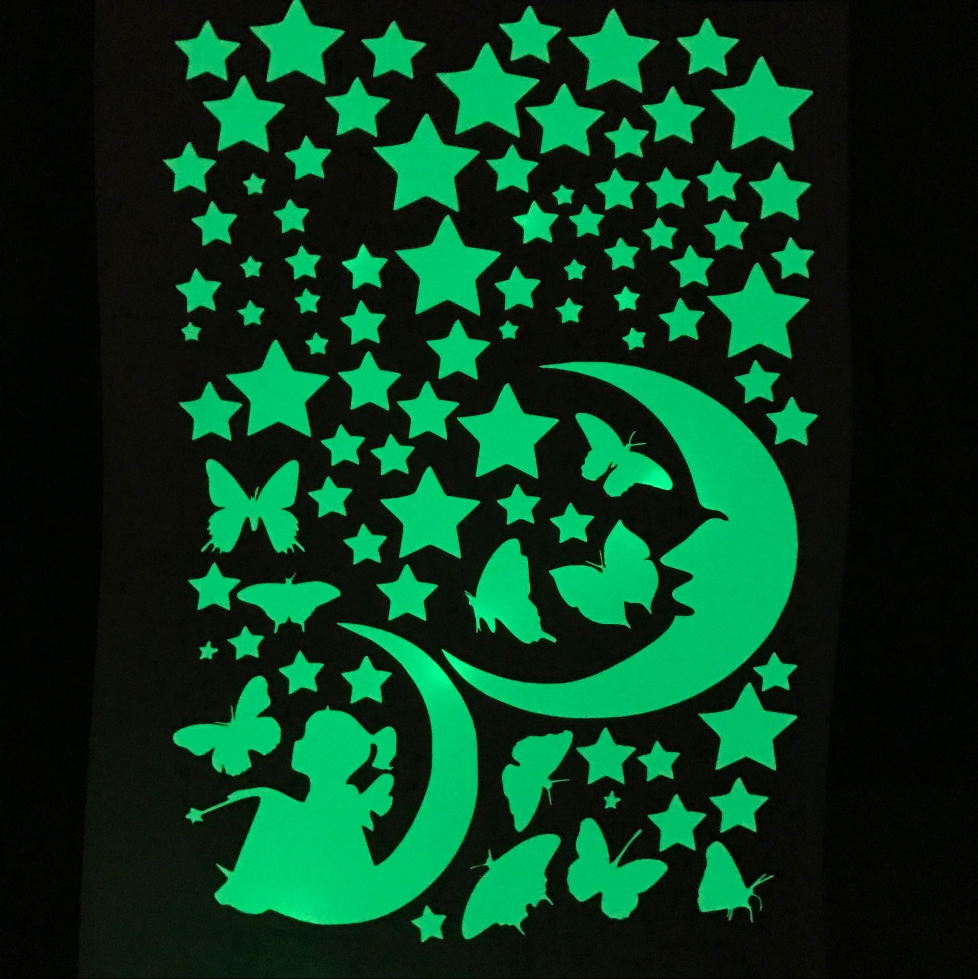 夜光贴荧光小星星贴纸客厅卧室寝发光贴室儿童房宿舍墙贴星空贴纸在类目 家居饰品, 装饰画, DIY/数字油画中 - 来自Buy2taobao.com提供专业的淘宝代购服务
