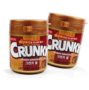  (1103)韩国进口食品 乐天CRUNKY脆皮/脆米巧克力 新包装84g