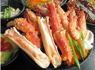  皇帝蟹棒/皇帝蟹脚 鳕蟹新鲜美味生吃刺身寿司创鲜美食料理酒店