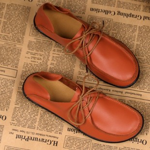  新款潮流英伦女鞋复古时尚真皮鞋平底流苏单鞋豆豆鞋女