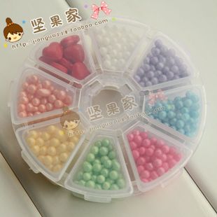  烘焙专用 蛋糕装饰糖 可食用~每格分装10克~8种颜色 共80g