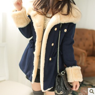 韩版修身大衣外套...