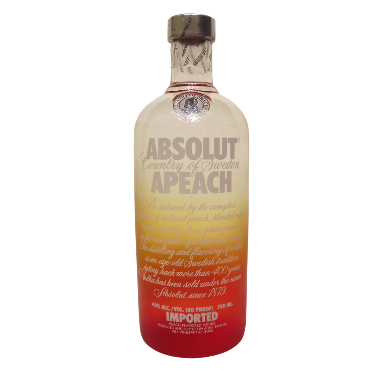 〖洋酒〗瑞典绝对伏特加蜜桃味 ABSOLUT APEACH VODKA 原装正品 〖洋酒〗瑞典绝对伏特加蜜桃味 ABSOLUT APEACH VODKA 原装正品