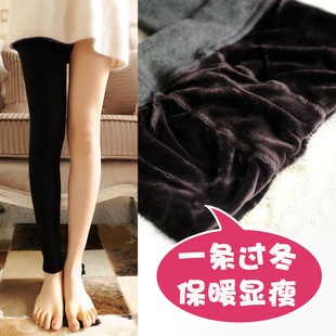 木木家.何惧寒冬一条过冬！加厚保暖仿貂绒秋冬打底裤九分超显瘦