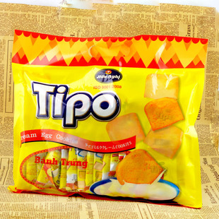  Tipo越南面包干300g白巧克力鸡蛋牛奶味饼干 进口零食品