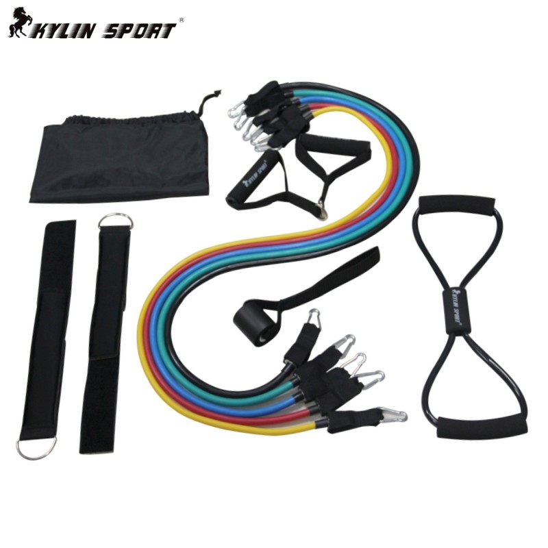 E-mail fitness strength training suit LaTeX elastic rope pull rope resistance class chest band tube tape
