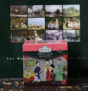  （丝质立体三角茶包）AHMAD TEA 亚曼草莓祁门红茶12入/秒川宁