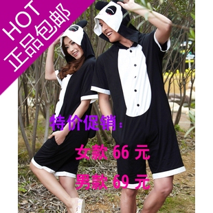 <em>清仓特价</em>好福分<em>连体睡衣</em>纯棉情侣家居服男女夏