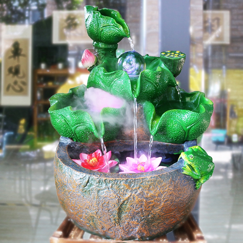 Chinese style Rockery Flowing water fountain a living room Home Furnishing Feng Shui round fish tank Decoration Transshipment ball desktop humidifier ornamentin the Home accessories , Decoration category - from Buy2taobao.com to provide professional Taobao agent buy service