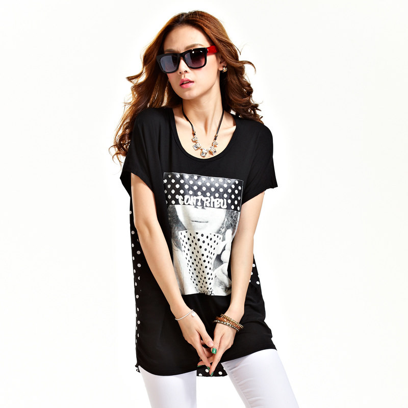 Ladies summer dress new 2013 plus An Zhier quality Korean candy Ladies t shirt female short sleeve t shirt short sleeve
