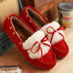 韩版甜美可爱平底鞋...