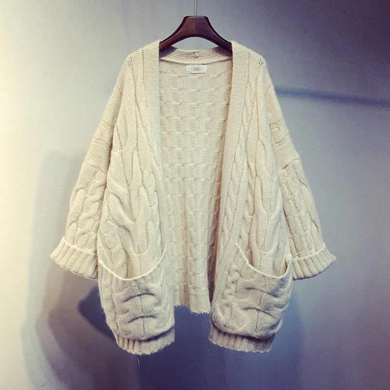 Cardigan sweater coat spring clothes 2019 Korean Edition new pattern Mohair have cash less than that is registered in the accounts Sleeve of bat Sweater Easy thickeningin the Women's clothing/Boutique , Sweaters category - from Buy2taobao.com to provide professional Taobao agent buy service