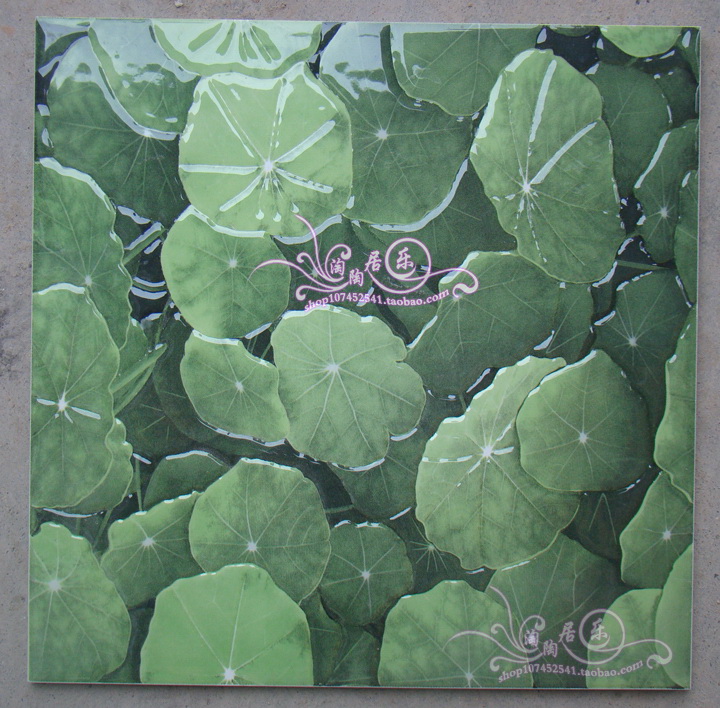 balcony Garden floor Polished crystal tile 300*300 TOILET Shower Room Spend Jigsaw puzzle Lotus Countryside non-slipin the Decoration main material , Ceramic tile , Polished crystal tile category - from Buy2taobao.com to provide professional Taobao agent buy service