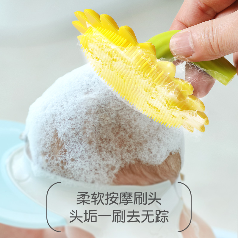 婴儿硅胶洗头刷宝宝洗发器按摩软刷沐浴擦洗澡用品搓澡神器去头垢|msdalam kategori lampin/Xihu/makan/push pelarik, Mandi produk penjagaan kulit bayi, mandi kapas/berus mandi - dari Buy2taobao.com untuk memberikan perkhidmatan ejen Taobao profesional membeli