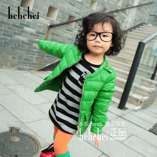  呵呵嘿冬装新款童装男女儿童短款羽绒服 亲子装母女羽绒外套