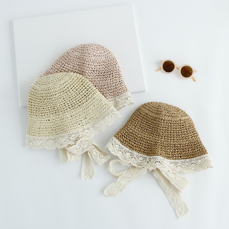19 children weave Straw hat Visor Lace lace Beach hat Sweet Princess Hat girl Sun hatin the Children/Baby/Family fitted , Hat/Muffler/Masks/Gloves/Earmuffs/Booties , Hat category - from Buy2taobao.com to provide professional Taobao agent buy service