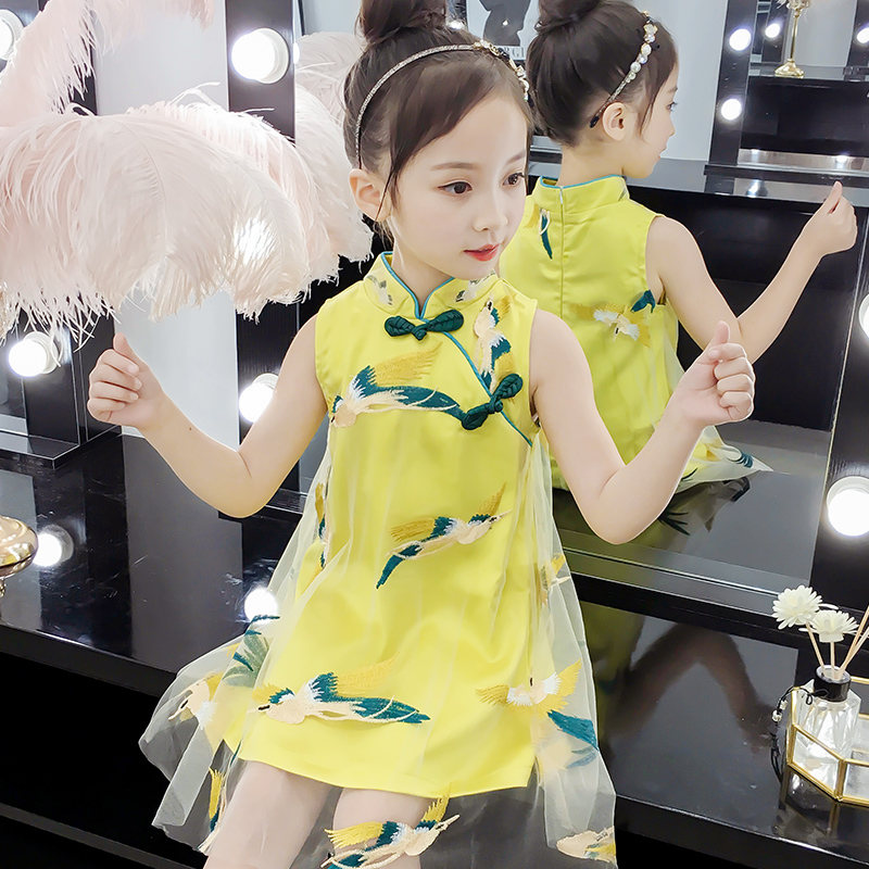 女童连衣裙2019春装新款女孩中国风旗袍纱裙儿童洋气汉服公主裙子|msdalam kategori Kanak-kanak/Bayi/Keluarga dipasang, Kanak-kanak cheongsam/pakaian/pakaian kebangsaan, Cheongsam - dari Buy2taobao.com untuk memberikan perkhidmatan ejen Taobao profesional membeli