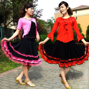 芳之舞<em>广场舞服装裙子</em>拉丁套裙子 连体裙 摩登