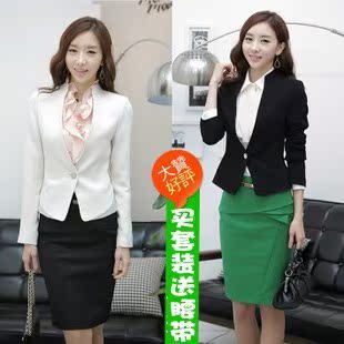  秋装新款 职业装韩版时尚通勤ol职业女裙套装女士正装套裙三件套