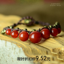 Ancient duo Original handmade wax cord bracelet Ethnic prepared onyx jewelry jewelry hot models 25017 Thailand