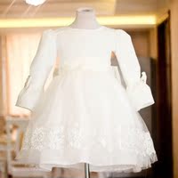 <em>秋冬</em>款童装<em>儿童</em>连衣裙<em>长袖</em>花童裙礼服女童公主