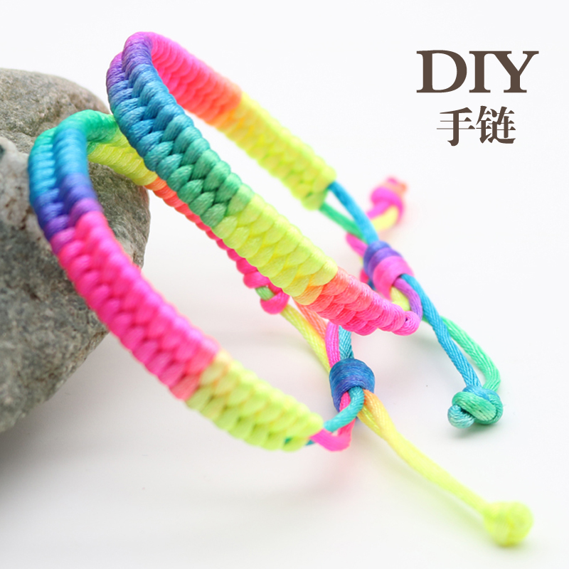 手工编织端午节五彩绳三生有幸红绳本命年手环绳儿童辟邪手链|msdalam kategori Aksesori/Barang Kemas Fesyen, gelang - dari Buy2taobao.com untuk memberikan perkhidmatan ejen Taobao profesional membeli