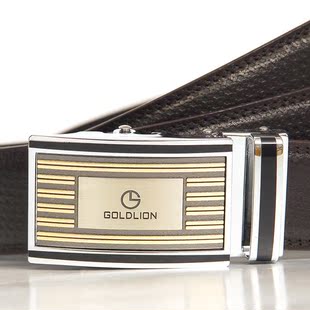  正品防伪金利来皮具男士时尚啡色牛皮自动扣腰带皮带礼盒新款特卖