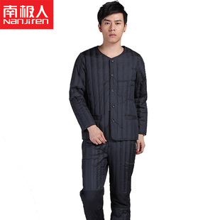  南极人中老年男士羽绒服套装 羽绒内胆套装修身护膝羽绒服羽绒裤
