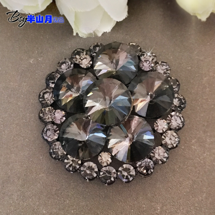 40mm Plum blossom Rhinestone Button Autumn and winter coat crystal button Jewelry clasp Cashmere overcoat leather and fur Buttonin the Home Fabric , Sew DIY Material,Tools and finished products , Sew DIY Fitting/Accessories/Accessories , Button category - from Buy2taobao.com to provide professional Taobao agent buy service