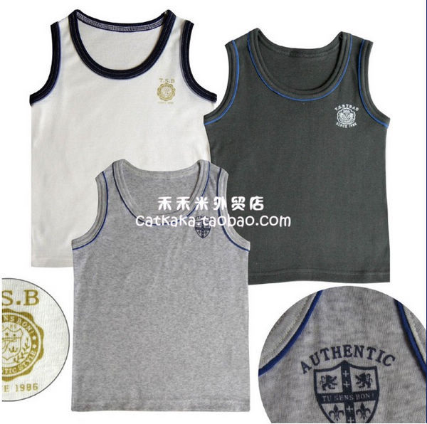 日系 夏款 男童純棉背心 打底跨欄背心 輕薄透氣款100-140在類目 童裝/嬰兒裝/親子裝, 背心吊帶中 - 來自Buy2taobao.com提供專業的淘寶代購服務