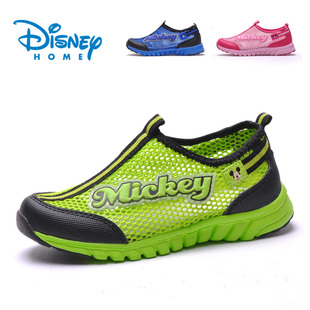  迪士尼男女童运动鞋春夏新款儿童单网跑步鞋透气镂空休闲凉鞋