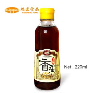  瑞盛食品 瑞盛芝麻香油 220ml 调味品 调味油 绿色食品 清真食品