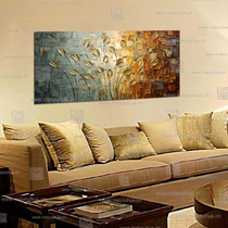 现代简约抽象装饰画沙发背景墙装饰画挂画壁画油画无框画郁金香