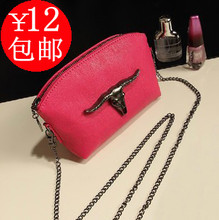 Europe 2013 new chain female bag retro casual mini packet Rose Red Ladies shoulder diagonal package