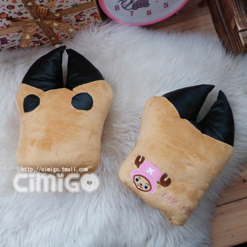西米果 正版 经典海航王CHOPPER 乔巴的犀利鳌 可爱卡通手套 一对 西米果 正版 经典海航王CHOPPER 乔巴的犀利鳌 可爱卡通手套 一对