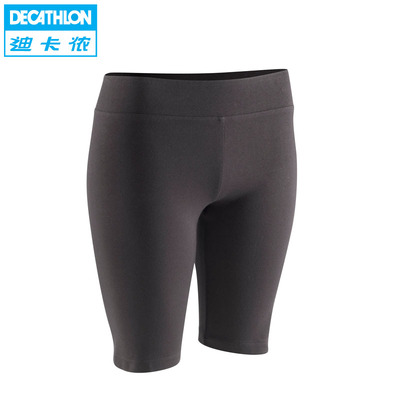 迪卡侬<em>运动短裤</em>女式修身显瘦<em>贴身</em>弹力健身五分