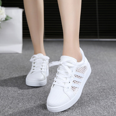 2016夏季新款网鞋女透气平底低帮帆布鞋镂空