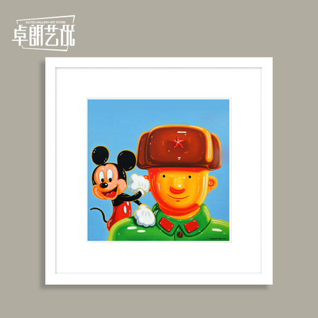 沈敬东军人英雄米老鼠小天使 客厅画书房画卧